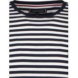Tommy Hilfiger - T-shirt Stretch Gestreept Donkerblauw - Modern-fit
