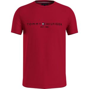 Tommy Hilfiger - Logo T-shirt Rood - Modern-fit
