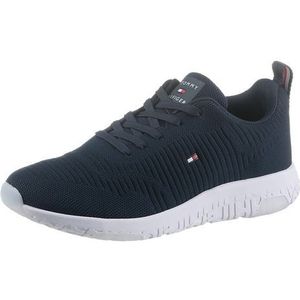 Sneakers in tricot Corporate TOMMY HILFIGER. Leer materiaal. Maten 42. Blauw kleur