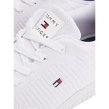 Tommy Hilfiger CORPORATE KNIT RIB RUNNER Sneaker mit seitlicher Logoflagge, Freizeitschuh, Halbschuh, Schnürschuh