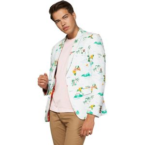 OppoSuits - Deluxe Tropical - Heren Blazer - Aloha Blue - Carnavalskleding