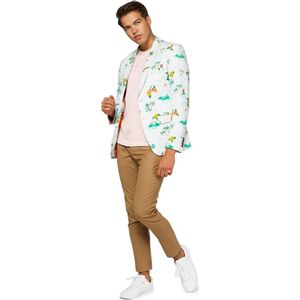 OppoSuits - Deluxe Tropical - Heren Blazer - Aloha Blue - Carnavalskleding