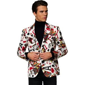 Carnaval Opposuits Poker Colbert Carnaval - Beige - Maat 48 - Carnaval