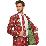 Roter Anzug Weihnachten mit Lichtern