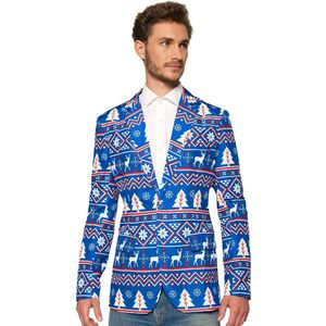 OppoSuits - Kerst Colbert - Rood - Gevoerd - Stevige Stof