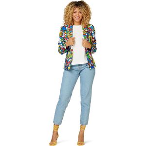 OppoSuits - Super Mario Blazer - Dames - Slim Fit - 100% Polyester