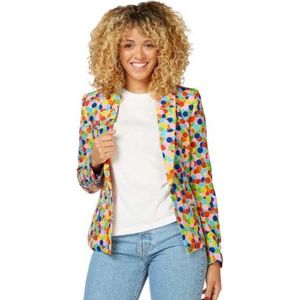 OppoSuits Confetti Blazer Blazer - Jasje voor Dames - Carnavalskleding - Gekleurd - Maat 36