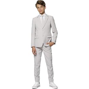 Pakken - Grijs - 100% Polyester - Slim Fit Jasje en Pantalon