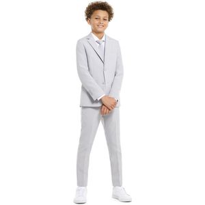 Pak - Grijs - 100% Polyester - Slim Fit