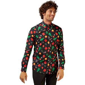 OppoSuits - Shirt ls - Kerst Icoon - Kleurig - Katoen