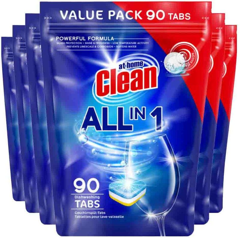 6x At Home Vaatwastabletten All-in-1 90 stuks