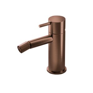 Bidetmengkraan Hotbath Cobber Geborsteld Koper PVD (excl. Waste)