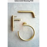 Hotbath Pal Badoverloop verlengd Geborsteld Messing PVD P032BBP