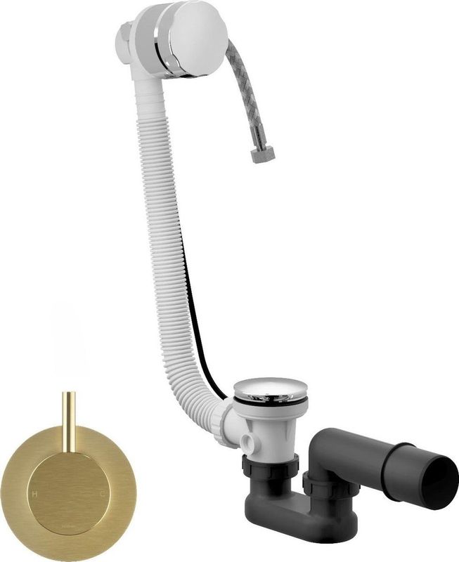 Hotbath - Cobber - Badoverloop - Geborsteld Messing - PVD