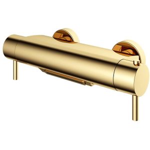 Hotbath Buddy thermostatische badmengkraan met cascade uitloop gepolijst messing PVD B021NBP