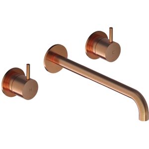 Hotbath - Cobber - Wastafelmengkraan - Geborsteld Koper - 25 cm