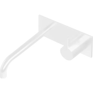 Inbouw Wastafelmengkraan Hotbath Cobber 3+3 Inbouwsysteem 1-hendel Gebogen 25 cm Mat Wit