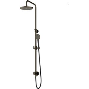 Hotbath Cobber M438 stortdoucheset, hoofddouche 20cm - doucheslang met ronde handdouche - Verouderd ijzer