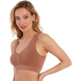 MAGIC Bodyfashion niet-voorgevormde bh top Comfort Bra Bamboo donkerbeige