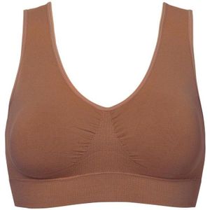 MAGIC Bodyfashion niet-voorgevormde bh top Comfort Bra Bamboo donkerbeige