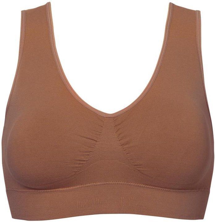 MAGIC Bodyfashion niet-voorgevormde bh top Comfort Bra Bamboo donkerbeige