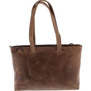 Plevier Rutland dames schoudertas 16 inch taupe.