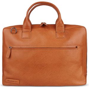 Plevier Onyx laptoptas 17.3 inch cognac.