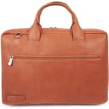 Plevier Structure Lloyd Koffer Leer 43 cm Laptop compartiment cognac