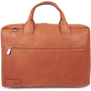 Plevier lloyd laptoptas 17.3" cognac