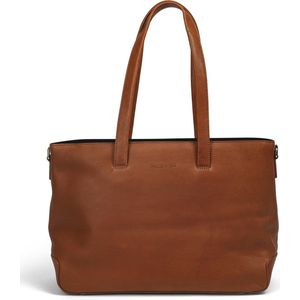 Plevier Edge Koffer RFID-bescherming Leer 40 cm Laptop compartiment cognac