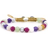 Karma Armband Spiral Evolet Fuchsia Crystal