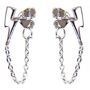 Karma - Chain Lightning - Oorknoppen - Zilver - Zilver