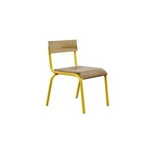 KIDSDEPOT ORIGNIAL STOEL HOUT-METAL Yellow (SET 2 STUKS)