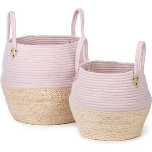 Mand Kidsdepot Kori Roze Naturel (2-Delig)
