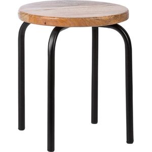 KidsDepot Circle Kruk (Set Van 2) - Black