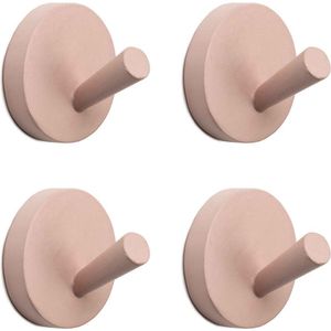 KidsDepot wandhaakjes roze set van 4