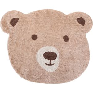 Kidsdepot Beer, bruine beer vloerkleed 125x100cm