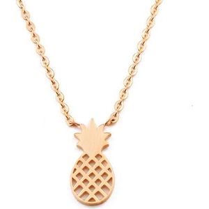 Cilla Jewels - Pineapple - Ketting - Roségoud - Jasseron