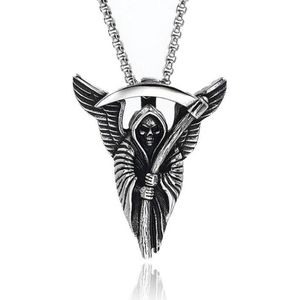 Heren ketting - Magere Hein - Zilverkleurig - Edelstaal - Mendes