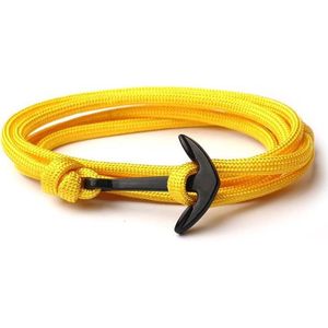Anker - Armband - Geel - Polyester Koord