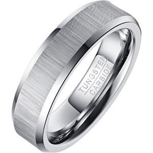 Wolfraam heren ring Geborstels Mat 6mm-17mm