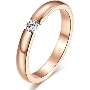 Cilla Jewels - Ring - Roségoud Verguld Edelstaal - Kristal