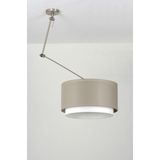 Lumidora Hanglamp 30146 BERLIN E27 Bruin Taupe Textiel ⌀ 47