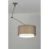 Lumidora Hanglamp 30146 BERLIN E27 Bruin Taupe Textiel ⌀ 47