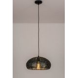 Zwart - Ronde Hanglamp - Metaal - Handgemaakt - Uniek Ontwerp