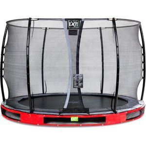 EXIT Elegant inground trampoline rond ø305cm - rood