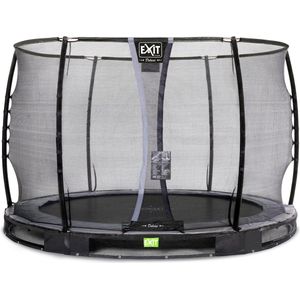 EXIT Elegant Premium inground trampoline rond ø305cm - zwart