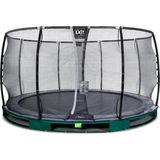 EXIT Elegant Premium inground trampoline rond ø427cm - groen