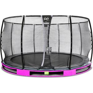 EXIT Elegant Premium inground trampoline rond ø427cm - paars