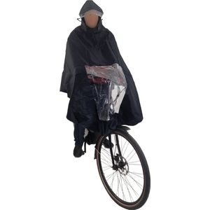 Hooodie Poncho Deluxe zwart